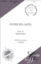 Enter His Gates SATB choral sheet music cover